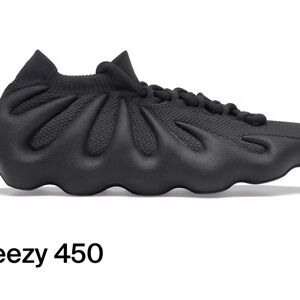 Adidas Yeezy 450 Black Sneakers size 10